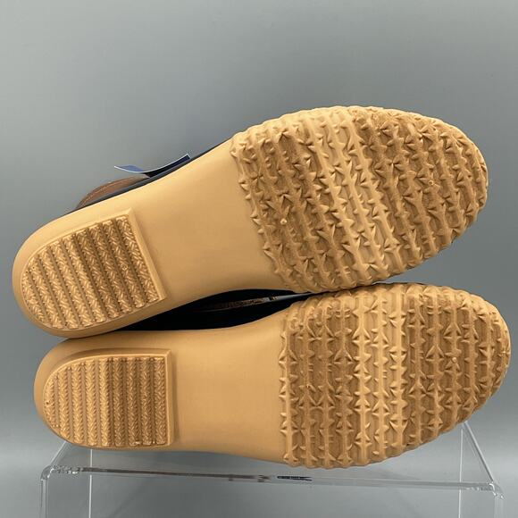 NEW JBU Women’s Maplewood Waterproof Lace Up Rain Boots Navy/Tan Size 7M - Picture 9 of 11